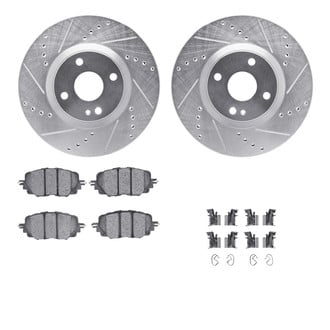 R1 Concepts® - Drilled and Slotted Brake Kit with Optimum OE Pads