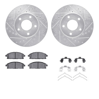 R1 Concepts® - Drilled and Slotted Brake Kit with 5000 OE Pads