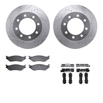 R1 Concepts® - Drilled and Slotted Brake Kit with Optimum OE Pads