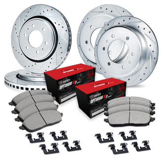 R1 Concepts® - Drilled and Slotted Brake Kit with 5000 OE Pads