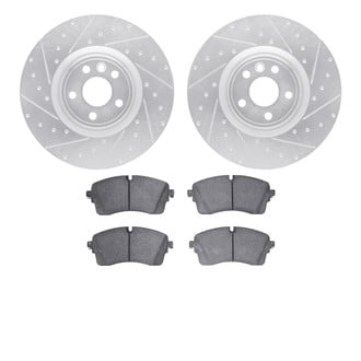 R1 Concepts® - Drilled and Slotted Brake Kit with Optimum OE Pads