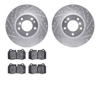 R1 Concepts® - Drilled and Slotted Brake Kit with Optimum OE Pads
