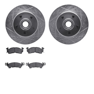 R1 Concepts® - Drilled and Slotted Brake Kit with 5000 OE Pads