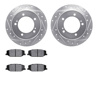 R1 Concepts® - Drilled and Slotted Brake Kit with 5000 OE Pads