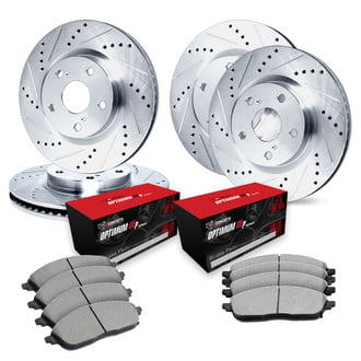 R1 Concepts® - Drilled and Slotted Brake Kit with Optimum OE Pads