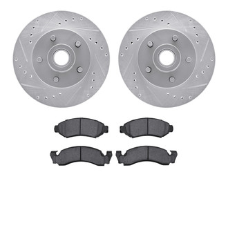 R1 Concepts® - Drilled and Slotted Brake Kit with Performance Off-Road/Tow Brake Pads