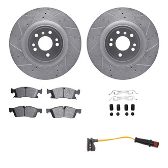 R1 Concepts® - Drilled and Slotted Brake Kit with Performance Off-Road/Tow Brake Pads