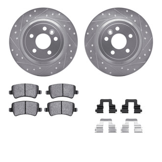 R1 Concepts® - eLINE Series Drilled and Slotted Brake Kit with Ceramic Pads