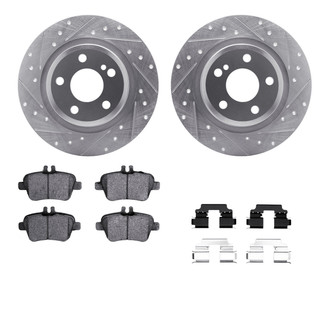 R1 Concepts® - eLINE Series Drilled and Slotted Brake Kit with Ceramic Pads