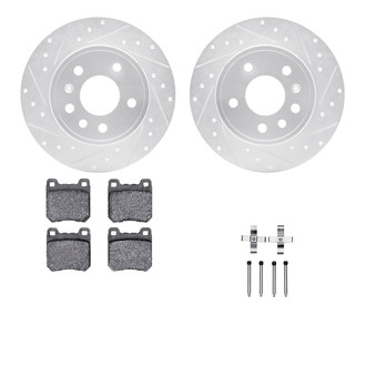 R1 Concepts® - eLINE Series Drilled and Slotted Brake Kit with Ceramic Pads