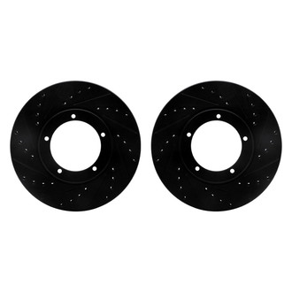 R1 Concepts® - Drilled and Slotted Front Brake Rotor Set