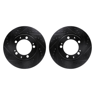 R1 Concepts® - Drilled and Slotted Front Brake Rotor Set