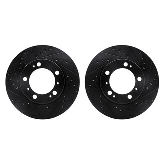 R1 Concepts® - Drilled and Slotted Front Brake Rotor Set
