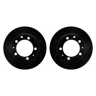 R1 Concepts® - Drilled and Slotted Rear Brake Rotor Set