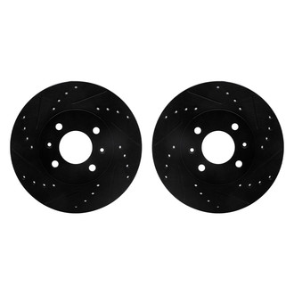 R1 Concepts® - Drilled and Slotted Front Brake Rotor Set