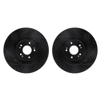 R1 Concepts® - Drilled and Slotted Front Brake Rotor Set