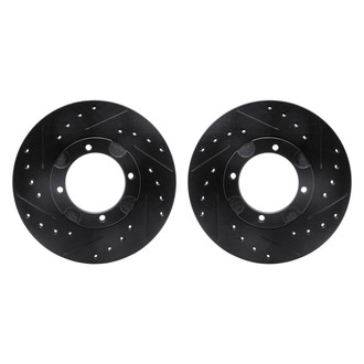 R1 Concepts® - Drilled and Slotted Front Brake Rotor Set