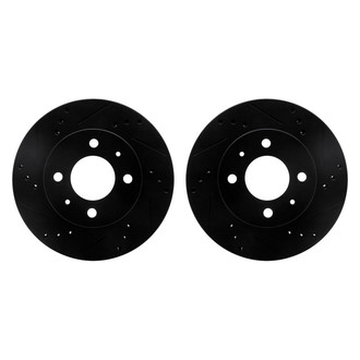 R1 Concepts® - Drilled and Slotted Front Brake Rotor Set