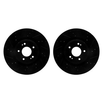 R1 Concepts® - Drilled and Slotted Front Brake Rotor Set
