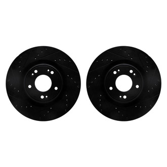 R1 Concepts® - Drilled and Slotted Front Brake Rotor Set