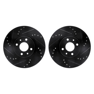 R1 Concepts® - Drilled and Slotted Front Brake Rotor Set