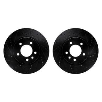 R1 Concepts® - Drilled and Slotted Front Brake Rotor Set