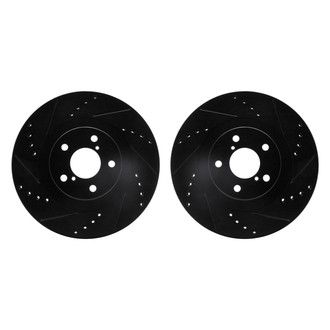R1 Concepts® - Drilled and Slotted Front Brake Rotor Set
