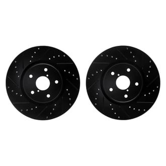R1 Concepts® - Drilled and Slotted Front Brake Rotor Set