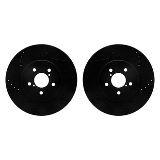 R1 Concepts® - Drilled and Slotted Front Brake Rotor Set