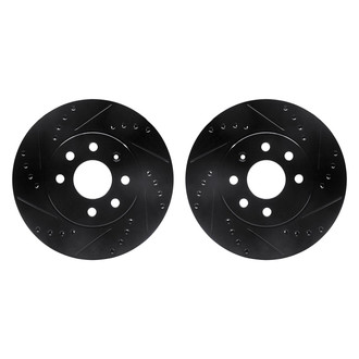 R1 Concepts® - Drilled and Slotted Front Brake Rotor Set