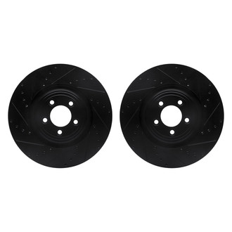 R1 Concepts® - Drilled and Slotted Front Brake Rotor Set