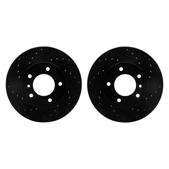 R1 Concepts® - Drilled and Slotted Front Brake Rotor Set