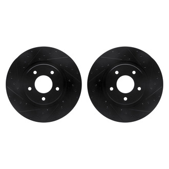 R1 Concepts® - Drilled and Slotted Front Brake Rotor Set