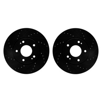 R1 Concepts® - Drilled and Slotted Front Brake Rotor Set