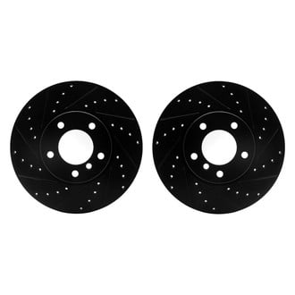 R1 Concepts® - Drilled and Slotted Front Brake Rotor Set