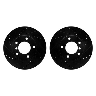 R1 Concepts® - Drilled and Slotted Front Brake Rotor Set