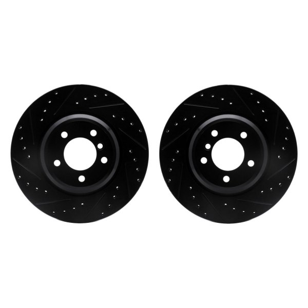 R1 Concepts® - Drilled and Slotted Front Brake Rotor Set