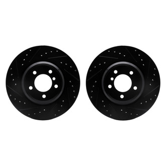 R1 Concepts® - Drilled and Slotted Front Brake Rotor Set