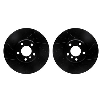 R1 Concepts® - Drilled and Slotted Front Brake Rotor Set