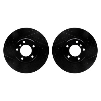 R1 Concepts® - Drilled and Slotted Front Brake Rotor Set