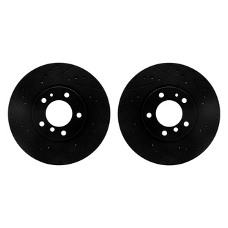 R1 Concepts® - Drilled and Slotted Front Brake Rotor Set