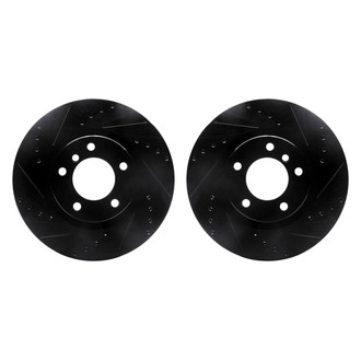 R1 Concepts® - Drilled and Slotted Front Brake Rotor Set