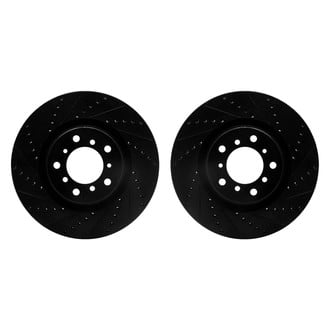 R1 Concepts® - Drilled and Slotted Front Brake Rotor Set