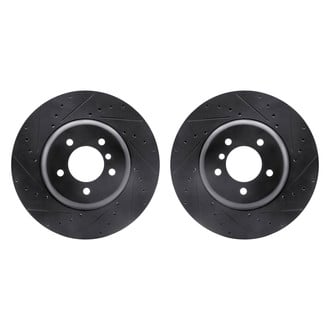 R1 Concepts® - Drilled and Slotted Front Brake Rotor Set