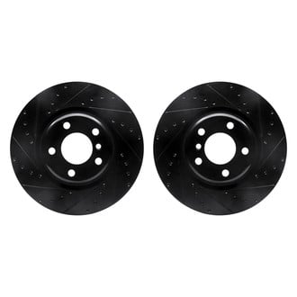 R1 Concepts® - Drilled and Slotted Rear Brake Rotor Set