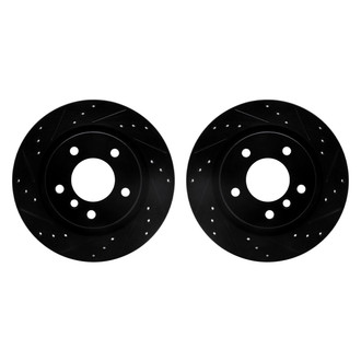 R1 Concepts® - Drilled and Slotted Rear Brake Rotor Set