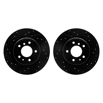 R1 Concepts® - Drilled and Slotted Rear Brake Rotor Set