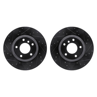 R1 Concepts® - Drilled and Slotted Rear Brake Rotor Set