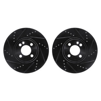 R1 Concepts® - Drilled and Slotted Front Brake Rotor Set