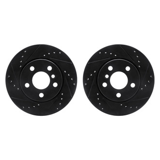 R1 Concepts® - Drilled and Slotted Front Brake Rotor Set